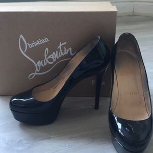 Christian Louboutin Bianca black patent 36.5